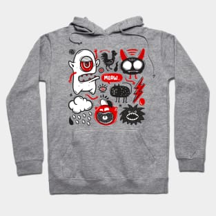 Monsters Doodle Hoodie